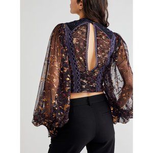 FREE PEOPLE Camille Top / Black Combo